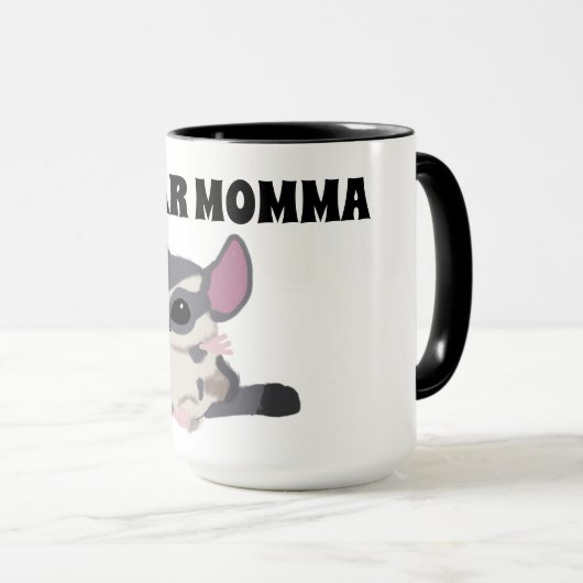 Zuckersegelflugzeug-"Zuckermutter" Tasse (VorderseiteRechts)