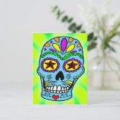 Zuckerskull-Postkarte Postkarte (Stehend Vorderseite)