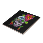ZUCKERSKULL UND BLUME FLIESE (Seite)