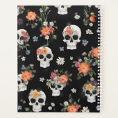 Zuckerskullen Schwarz 2024 Blumenzauber Jahr Planer (Rückseite)