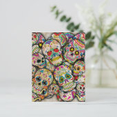 Zuckerskulollage Postkarte (Stehend Vorderseite)