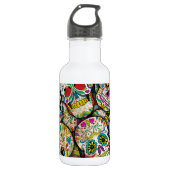 Zuckerskulollage Trinkflasche (Vorderseite)