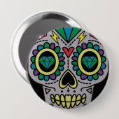 Zuckerskulptur, Tag der Toten Button (Vorne & Hinten)