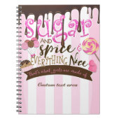 ZUCKERSPICE & ALLES NICE Journal Notebook Notizblock (Vorderseite)