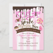 ZUCKERSPICE ALLES SCHÖNE Party Einladungen (Vorderseite)