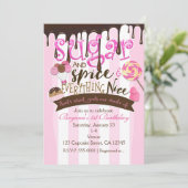 ZUCKERSPICE ALLES SCHÖNE Party Einladungen (Stehend Vorderseite)