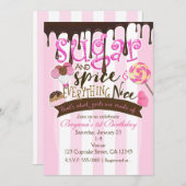 ZUCKERSPICE ALLES SCHÖNE Party Einladungen (Vorne/Hinten)