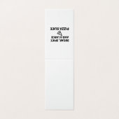 ZUCKERSPICK UND EINE GROSSE PIZZA-SLICE VISITENKARTEN (Außenseite Aufgefaltet)