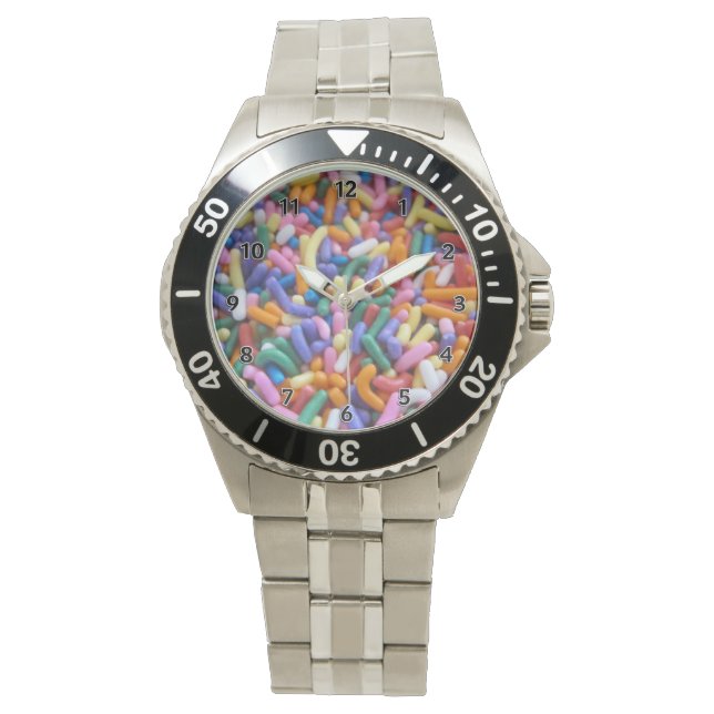 Zuckersprinklen Armbanduhr (Vorderseite)