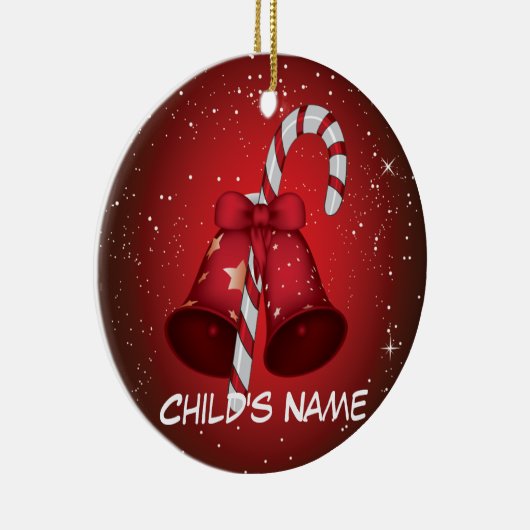 Zuckerstange Bell Keramik Ornament (Rechts)