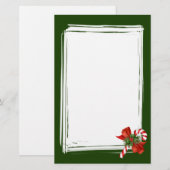 Zuckerstange-Briefpapier Briefpapier (Vorne/Hinten)