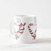 Zuckerstange-Dackel Kaffeetasse (Vorderseite Links)