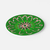 Zuckerstange-Entwurf auf PapierTeller (Schrägansicht)