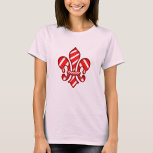 Zuckerstange-Feiertags-Lilien-T - Shirt