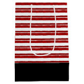 Zuckerstange-gestreifte Mittlere Geschenktüte (Rückseite)