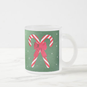 Zuckerstange-Grün-Satin-Tasse Mattglastasse