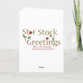 Zuckerstange-Herz-Karte Feiertagskarte (Rückseite)