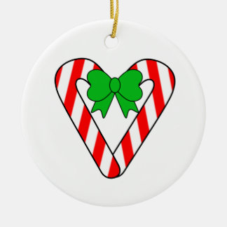 Zuckerstange-Herz-Weihnachtsfeiertags-Verzierung Keramik Ornament