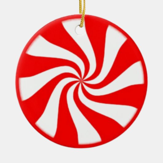 Zuckerstange Keramik Ornament (Vorne)