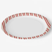 Zuckerstange-Papier-Teller Pappteller (Schrägansicht)