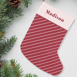 Zuckerstange Personalisiert Kleiner Weihnachtsstrumpf