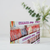 Zuckerstange Postkarte (Stehend Vorderseite)