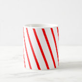 Zuckerstange-Rot Stripes Tasse (Mittel)