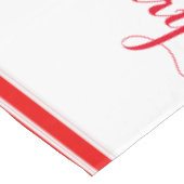 Zuckerstange-rote u. weiße gestreifte frohe tischdecke (Schrägansicht)