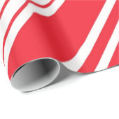 Zuckerstange-rote und weiße diagonale multi geschenkpapier (Rolleneckpunkt)