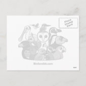 Zuckerstange Sankt Budgies Feiertagspostkarte (Rückseite)