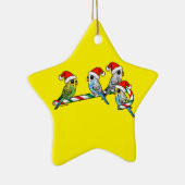 Zuckerstange Sankt Budgies Keramik Ornament (Rechts)