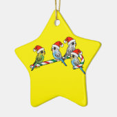 Zuckerstange Sankt Budgies Keramik Ornament (Links)