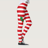 Zuckerstange-Stechpalmen-festlicher einzigartiger Leggings (Rechts)