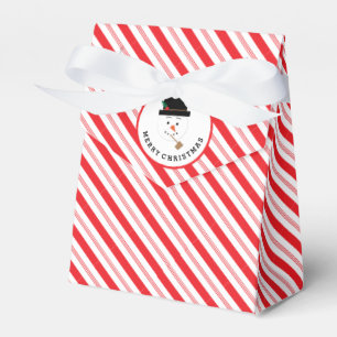 Zuckerstange-Streifen mit Geschenkschachtel