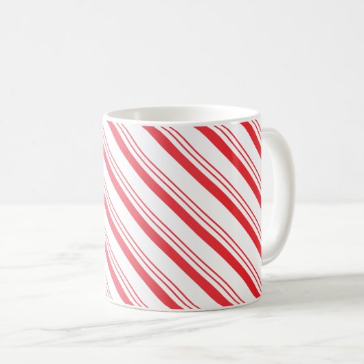Zuckerstange-Streifen-Tasse Kaffeetasse (VorderseiteRechts)