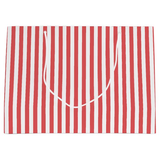 Zuckerstange Stripes die Geschenk-Tasche -, die Große Geschenktüte (Vorderseite)