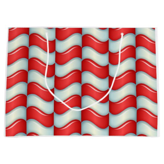 Zuckerstange stripes Muster Große Geschenktüte (Vorderseite)