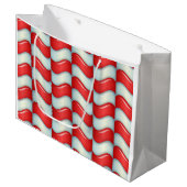 Zuckerstange stripes Muster Große Geschenktüte (Vorderseite Schrägansicht)