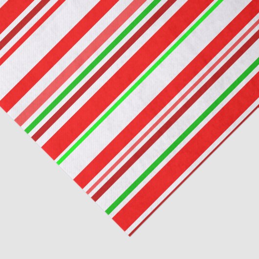 Zuckerstange Stripes rote grüne festliche Streifen Seidenpapier (Ausschnitt)