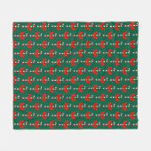 Zuckerstange und Schleife Fleecedecke (Vorderseite (Horizontal))