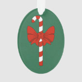 Zuckerstange und Schleife Ornament (Rückseite)