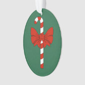 Zuckerstange und Schleife Ornament (Vorderseite)
