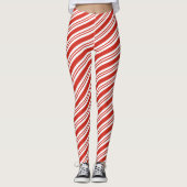 Zuckerstange-Weihnachten Leggings (Vorderseite)