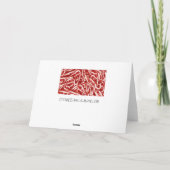 Zuckerstange-Weihnachtsgruß-Karten Feiertagskarte (Rückseite)