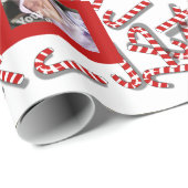 Zuckerstange-Weihnachtskundenspezifisches Geschenkpapier (Rolleneckpunkt)