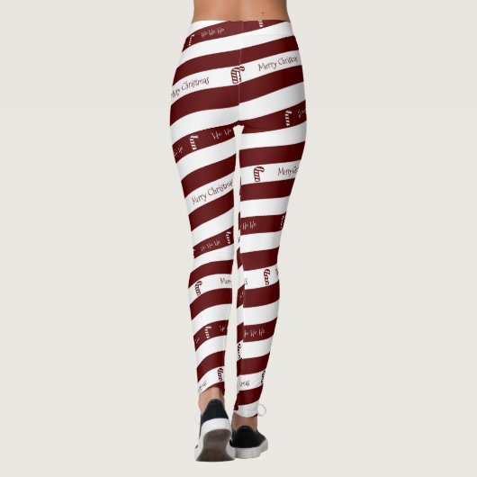Zuckerstange-WeihnachtsLeggings Leggings (Rückseite)