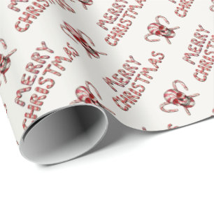 Zuckerstange-Zuckerschädel-Packpapier Geschenkpapier