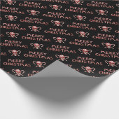 Zuckerstange-Zuckerschädel-Packpapier Geschenkpapier (Ecke)