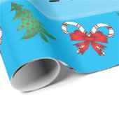 Zuckerstangebögen der personalisierten geschenkpapier (Rolleneckpunkt)