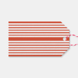 Zuckerstangen-Chor-Streifen-Horizontal Geschenkanhänger